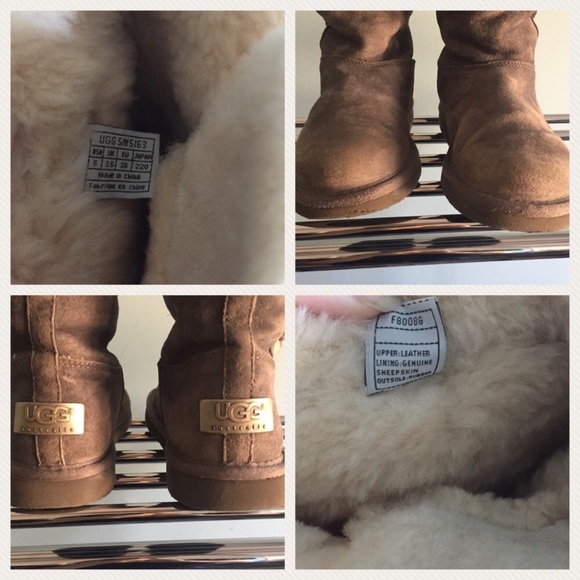 UGG Upside Boots Tall Gray Lace up Shearling Sherpa Fur Suede Winter Women EU 36 - Picture 6 of 10